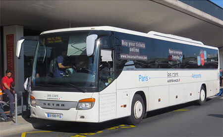 bus paris orly tours