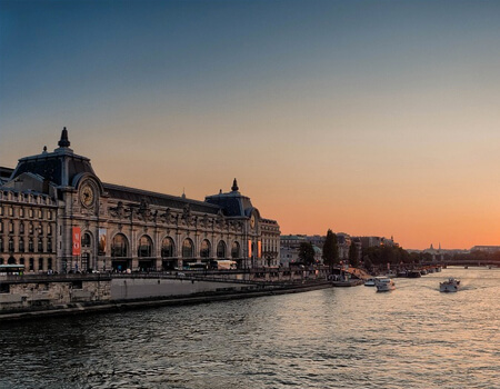 Orsay Museum, Paris, located next to River Seine