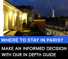 Guide to PAris hotel areas