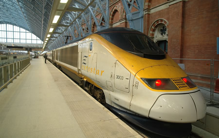 Eurostar train - London to Paris